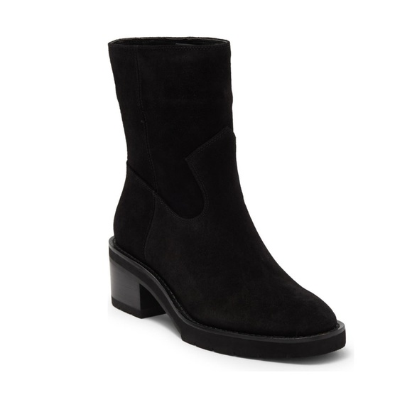 Stuart Weitzman Shoes - Stuart Weitzman Boulevard Moto Pull On Suede Ankle Boots Black Size 9M NEW NWOB
